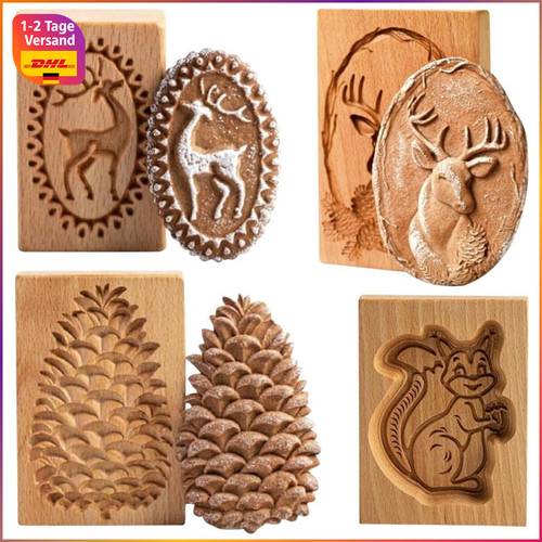 Keksformen holz stück - keksformen,
